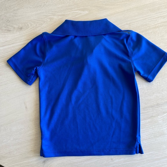 Under Armour Boys Size 5 Polo Heatgear T-Shirt blue - Picture 2 of 5